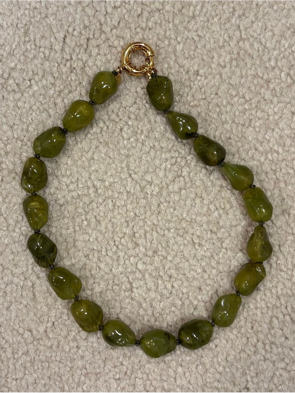 Sezane Kali Olive Green Necklace